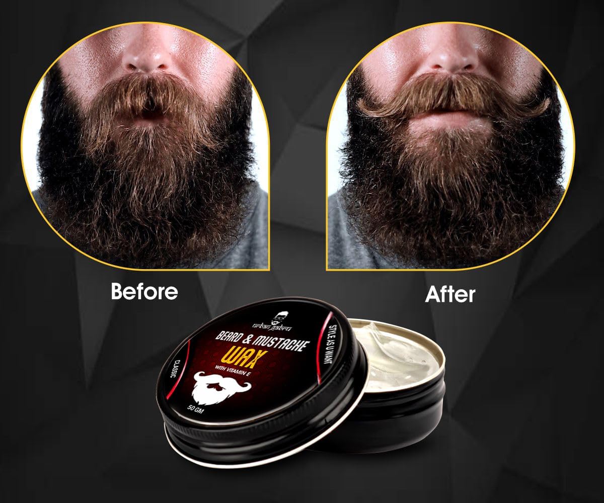 Urban Gabru Beard & Mustache Wax (50 gm) for Strong Hold