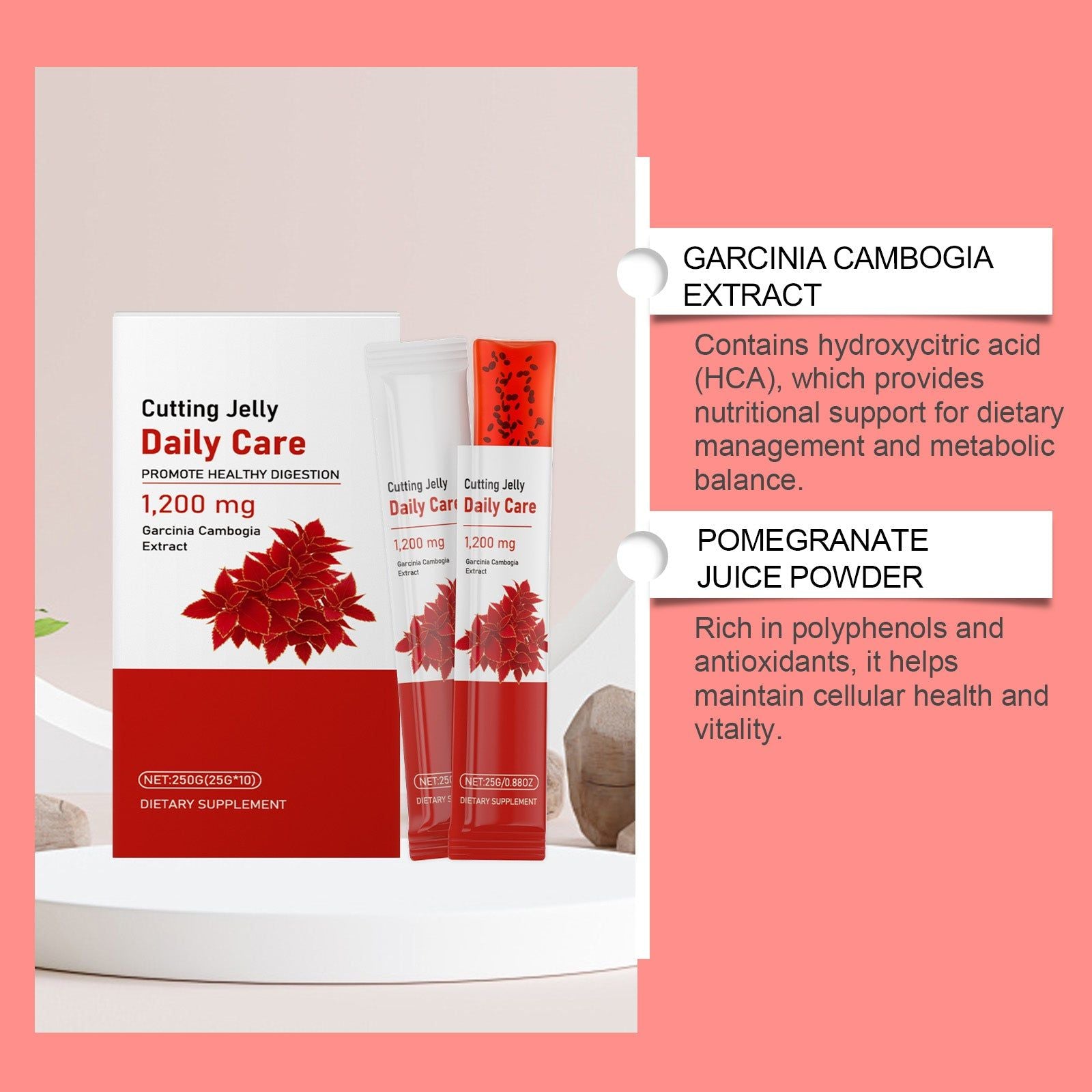 Boost Your Body Care with Delicious Fruit Jelly, Metabolism Support, Antioxidants ,10pcs