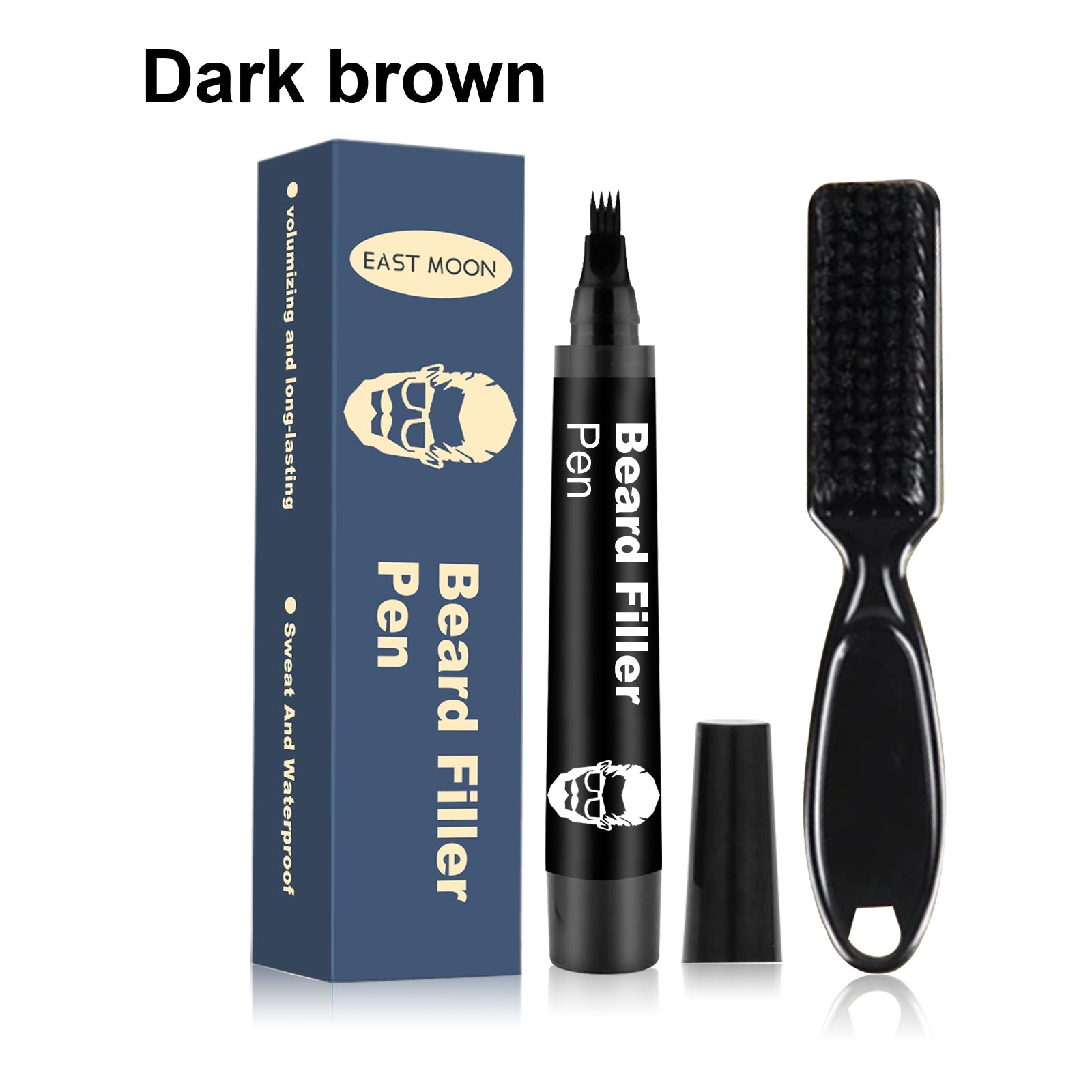 Beard Filler Pen, Waterproof, Easy-To-Use, Natural Full Beard, Men's Grooming Tool ,1set