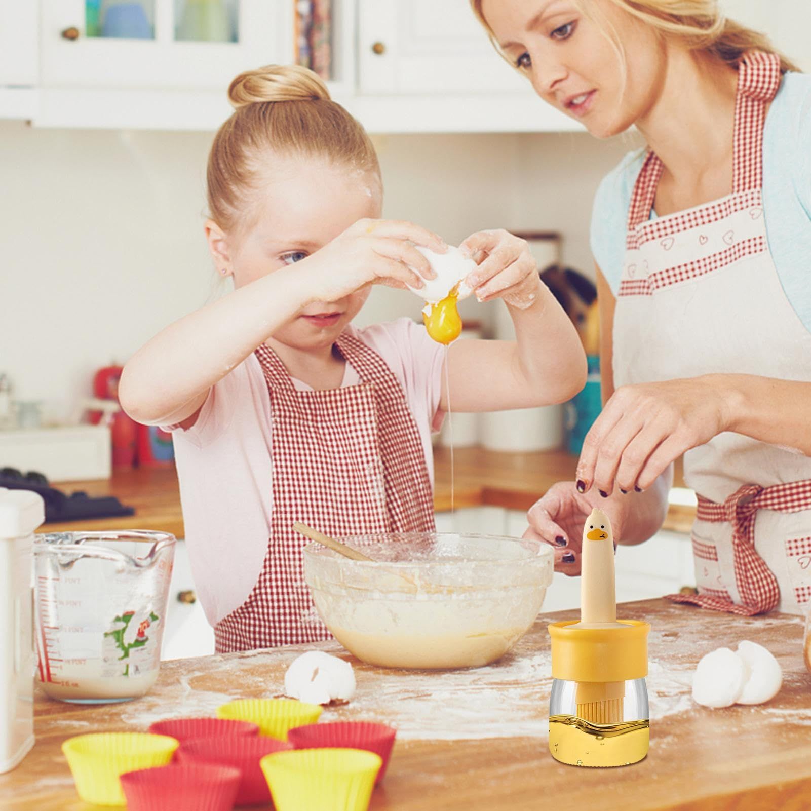 Oil Dispenser Brush Oil Brush Bottle Oil Container For Kitchen Baking Barbecue