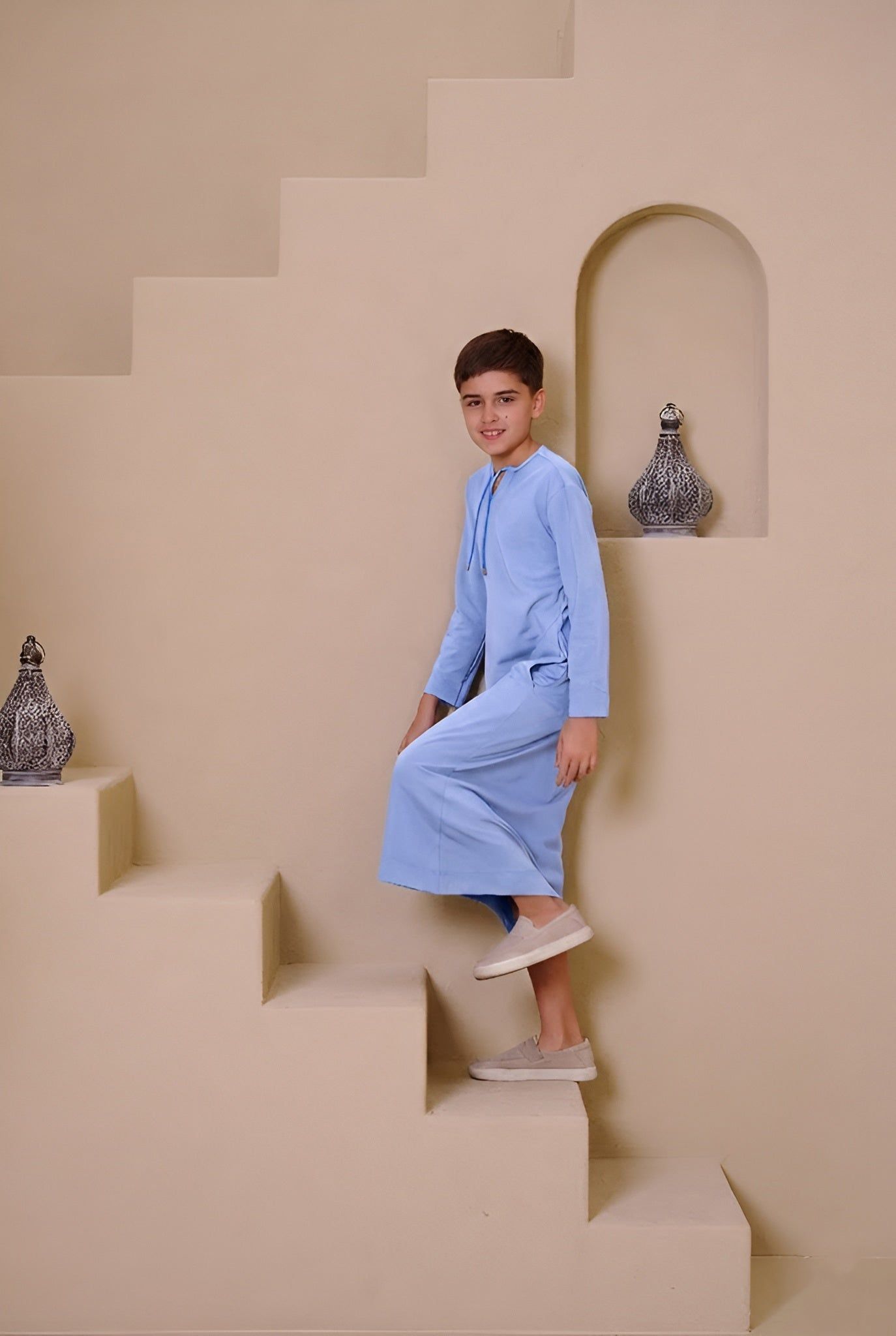 Sahil Kids Abaya - Blue