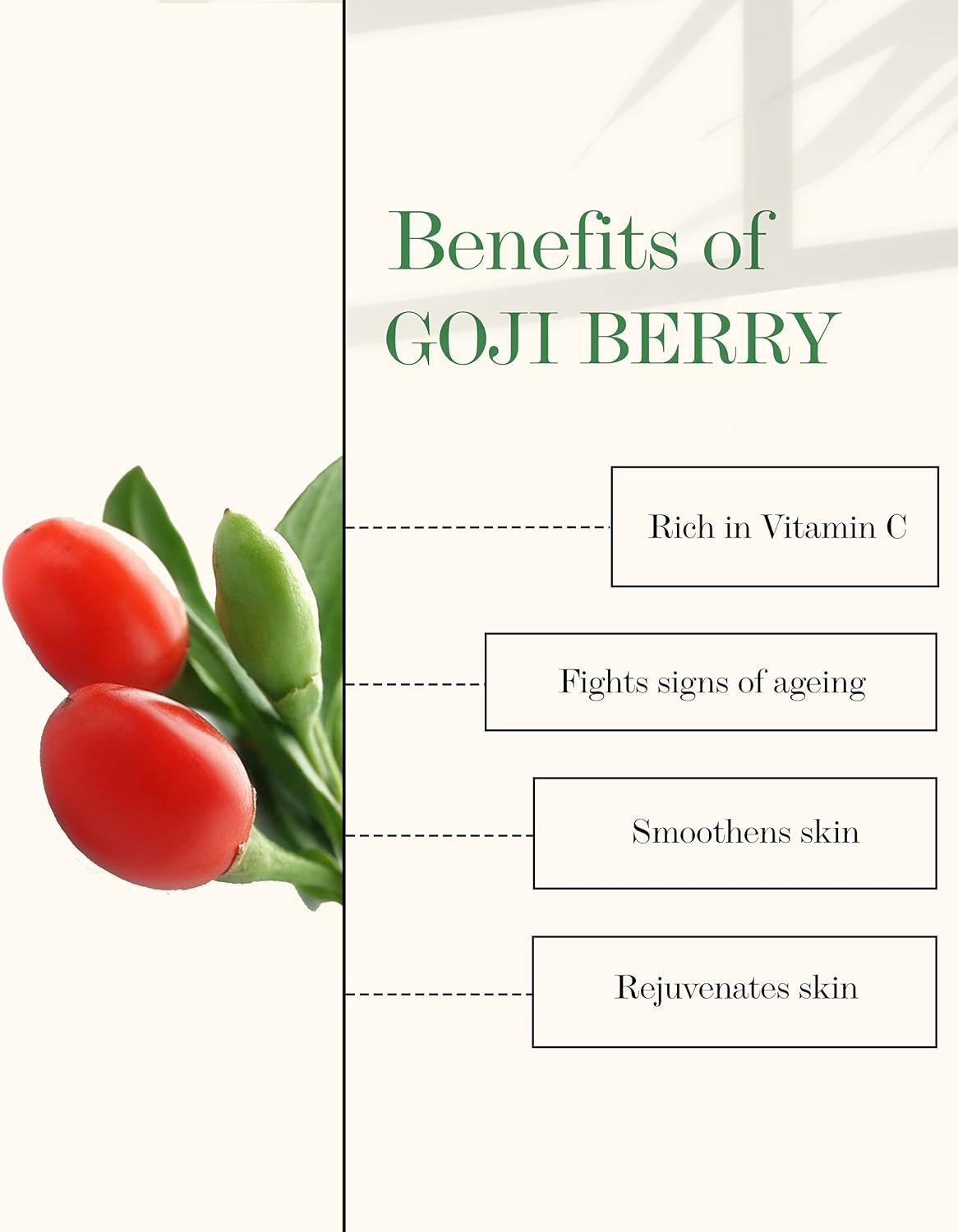 سيروم الوجه "Good Vibes" بفيتامين C وتوت الغوجي لتفتيح البشرة وتخفيف التجاعيد 10 مل