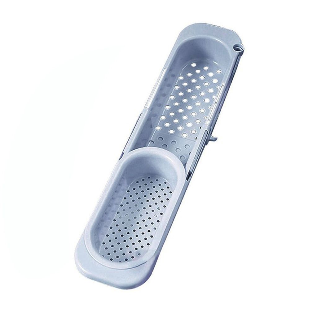 Kitchen Sink Holder Storage Basket Telescopic Drain Rack Dishwashing Filter Sponge Organizer
