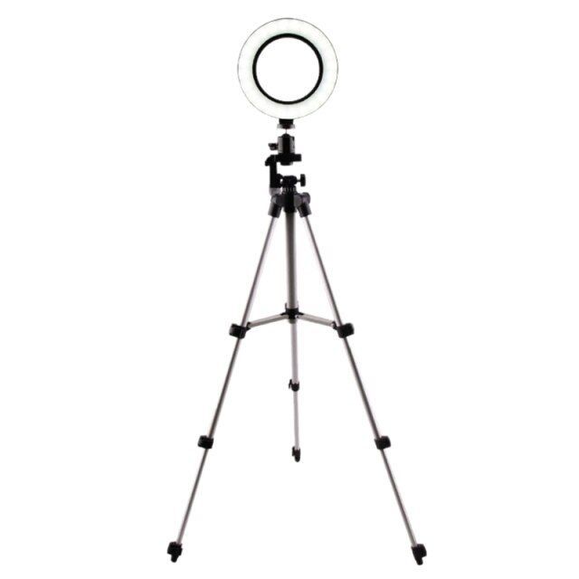Tripod with LED Light Anchor for Live 3-Teeth Cell Phone Ring 0.8m
