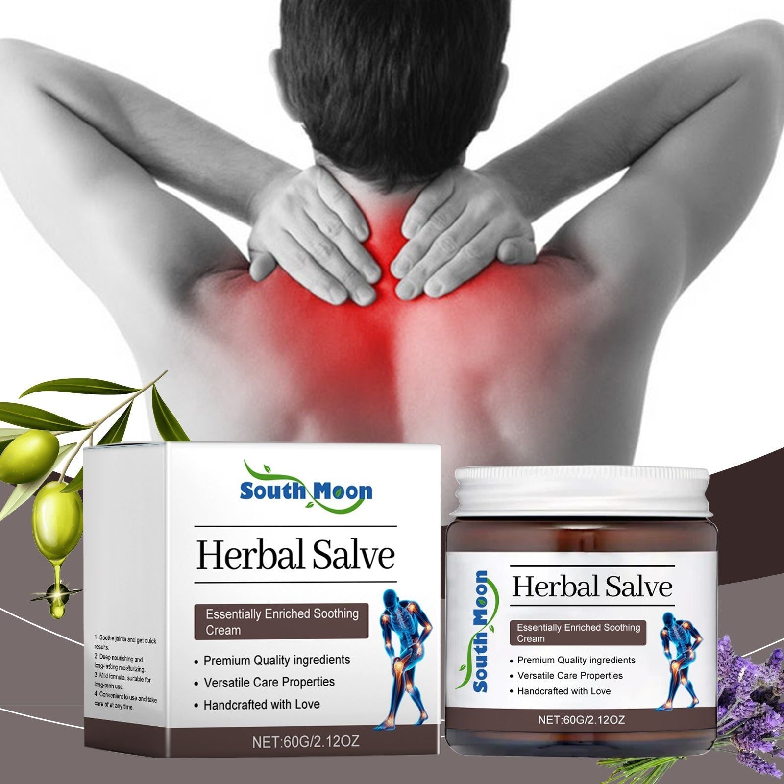 Revitalize Your Joints with Body Care Cream, Pain Relief, Deep Nourishment ,60g