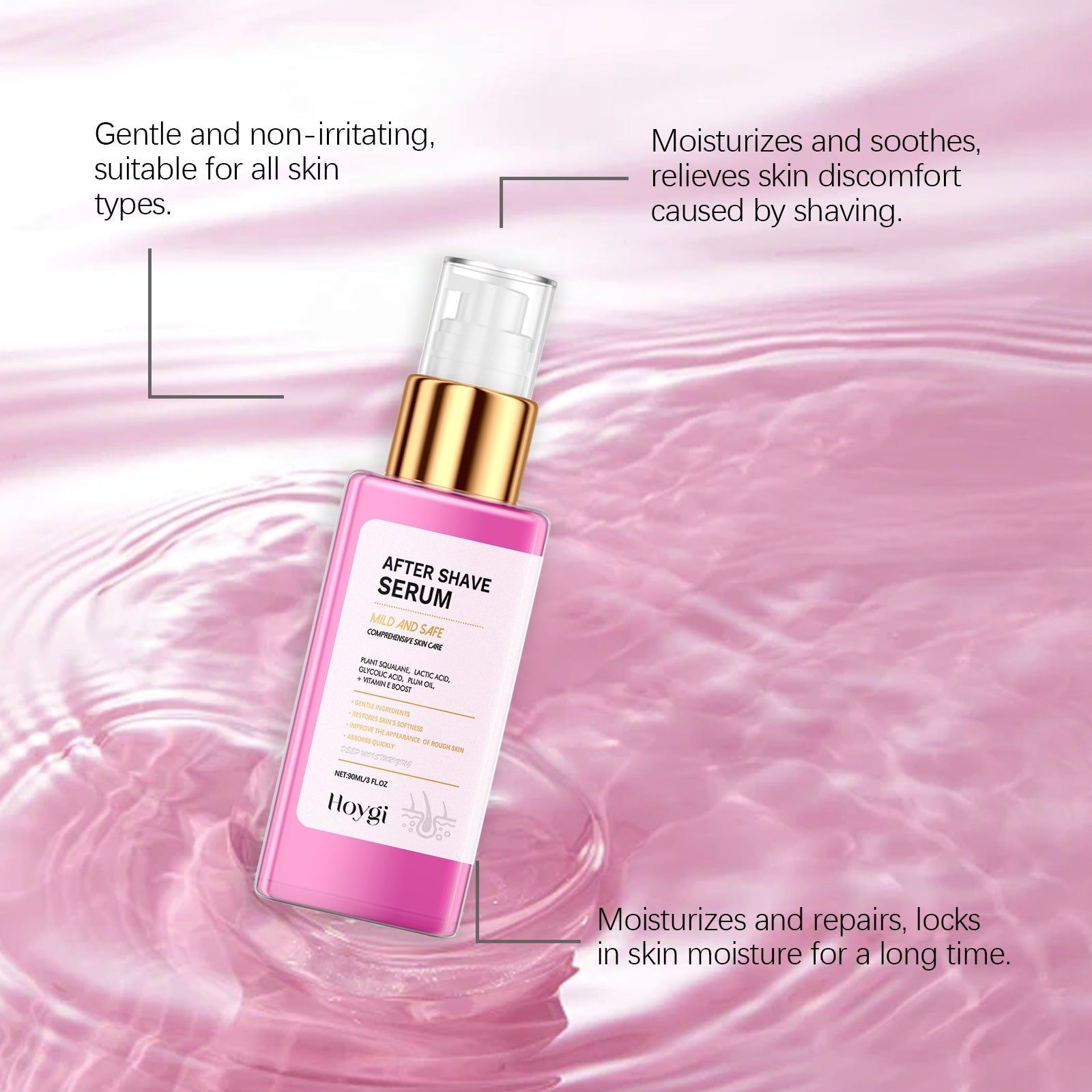 Aftershave Essence, Gentle Moisturizer for Hair Removal Care, Soothes & Nourishes Skin ,90ml