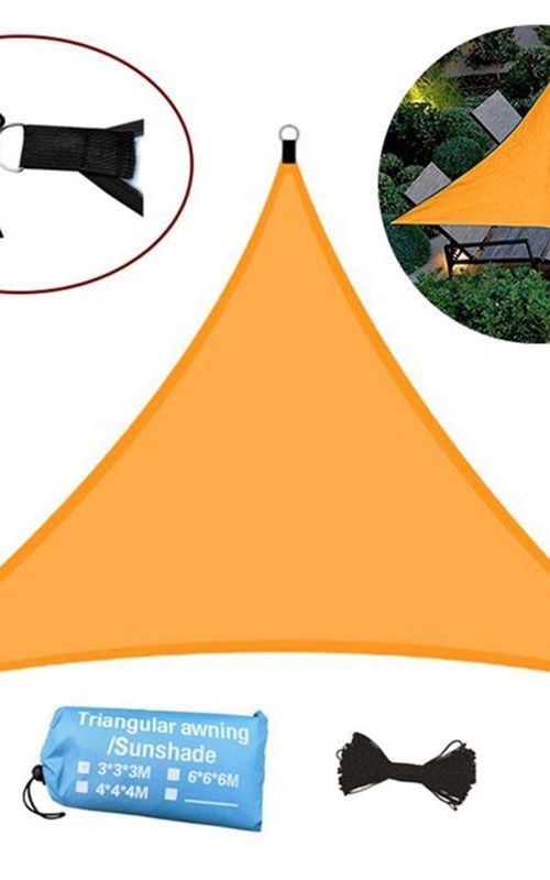 Triangle Sunshade Sail Canopy Patio Waterproof Tent UV Block Awning For Garden Backyard