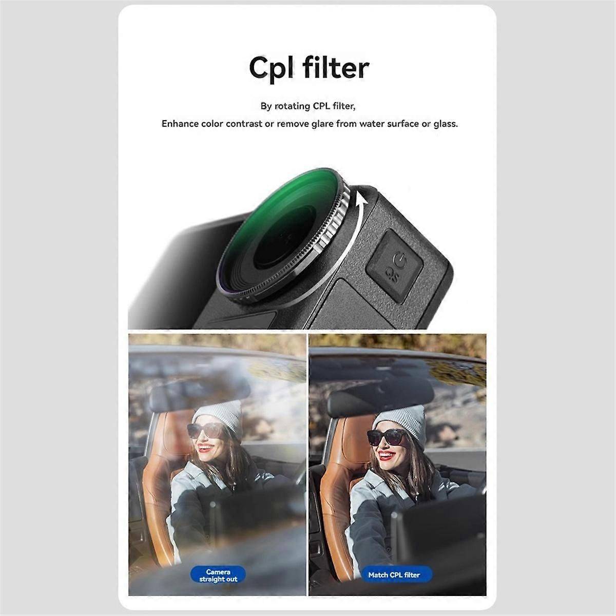 For DJI Osmo Action 4 ND CPL Filter Kit Len Set CPL ND8/16/32/64/1000