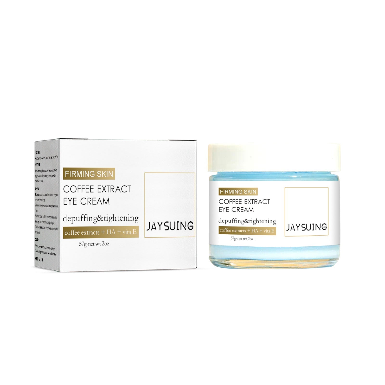 Coffee Eye Cream, Fade Dark Circles, Reduce Fine Lines, Brighten & Tighten ,57g