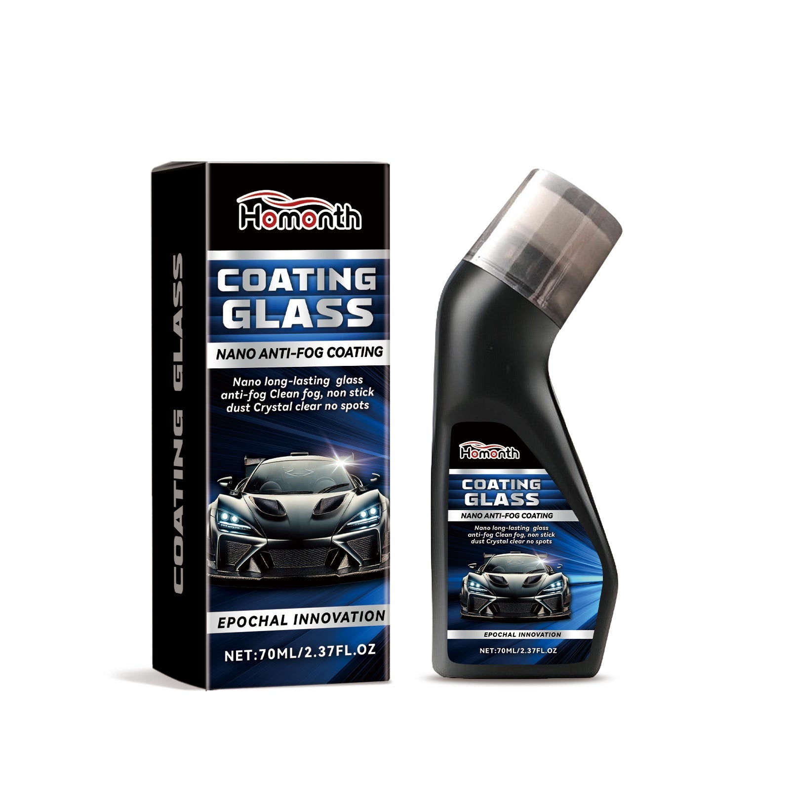 Car Cleaning Windshield Coating, Rainproof, Anti-Fog, Long-Lasting Glass Protection ,70ml