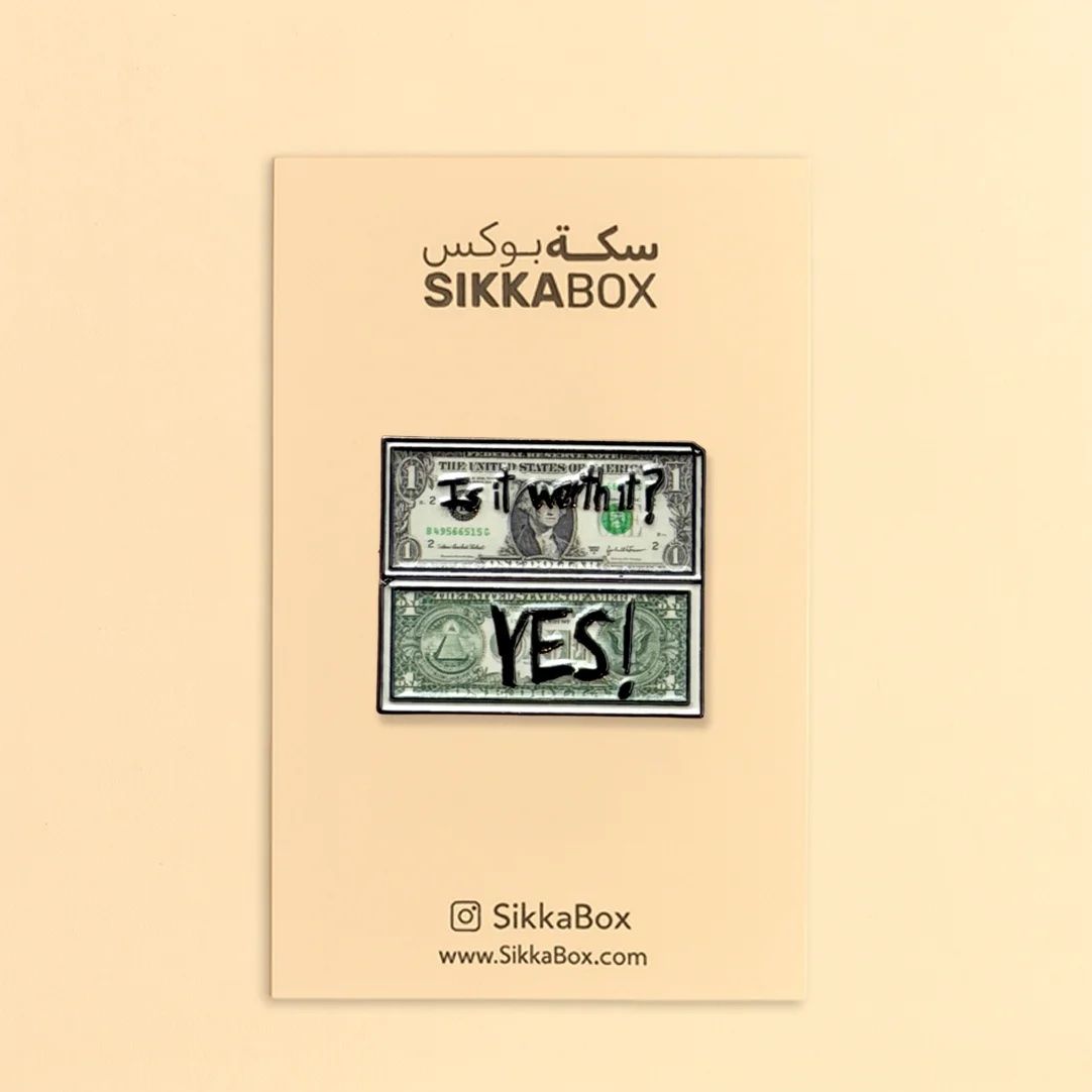 Dollar - Is It Worth It ? YES Metal Sticker