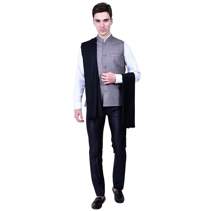 Men's Woven Wool Shawl/lohi