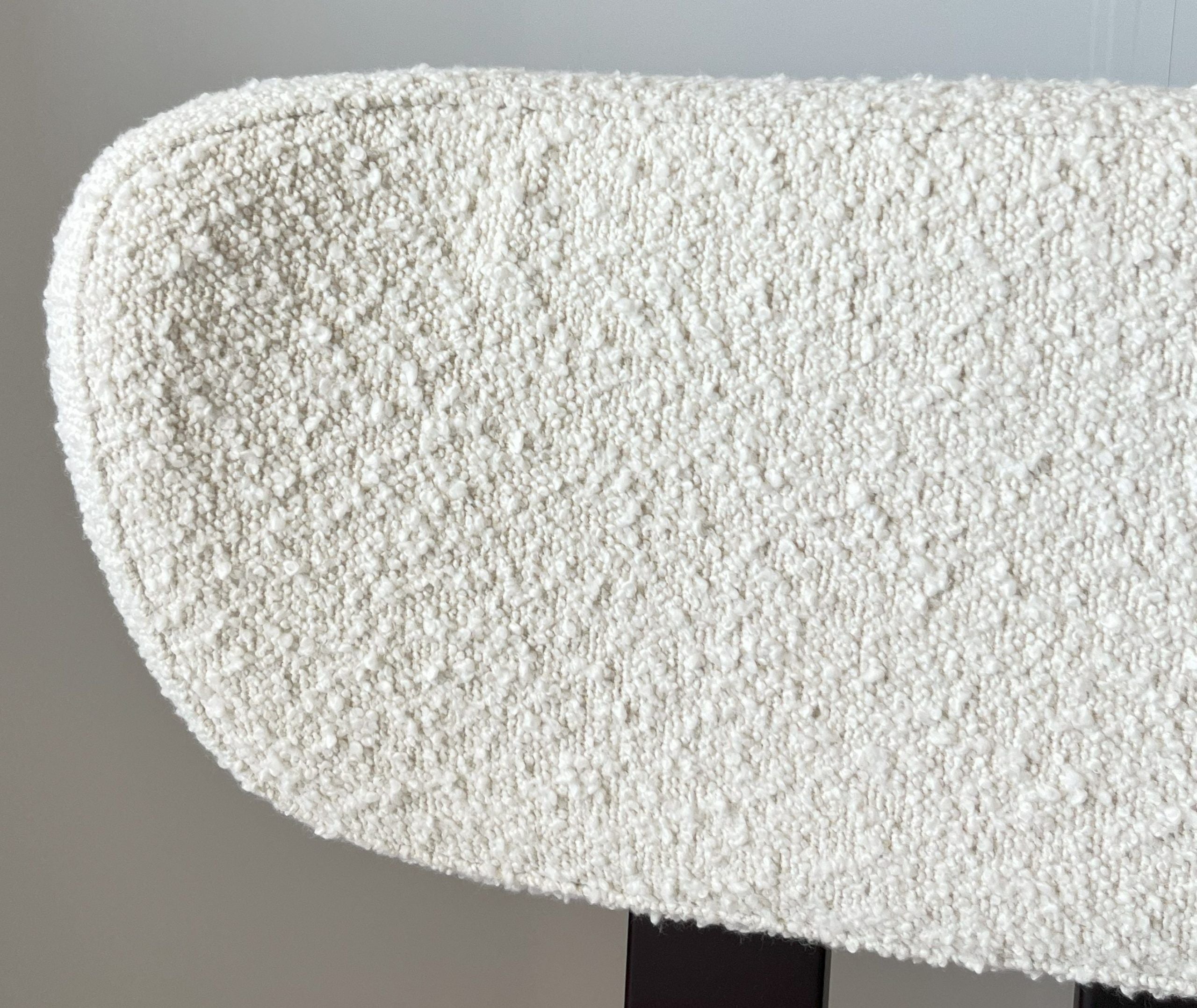 Textured White Fabric Accent Chair #GY-AC-8834