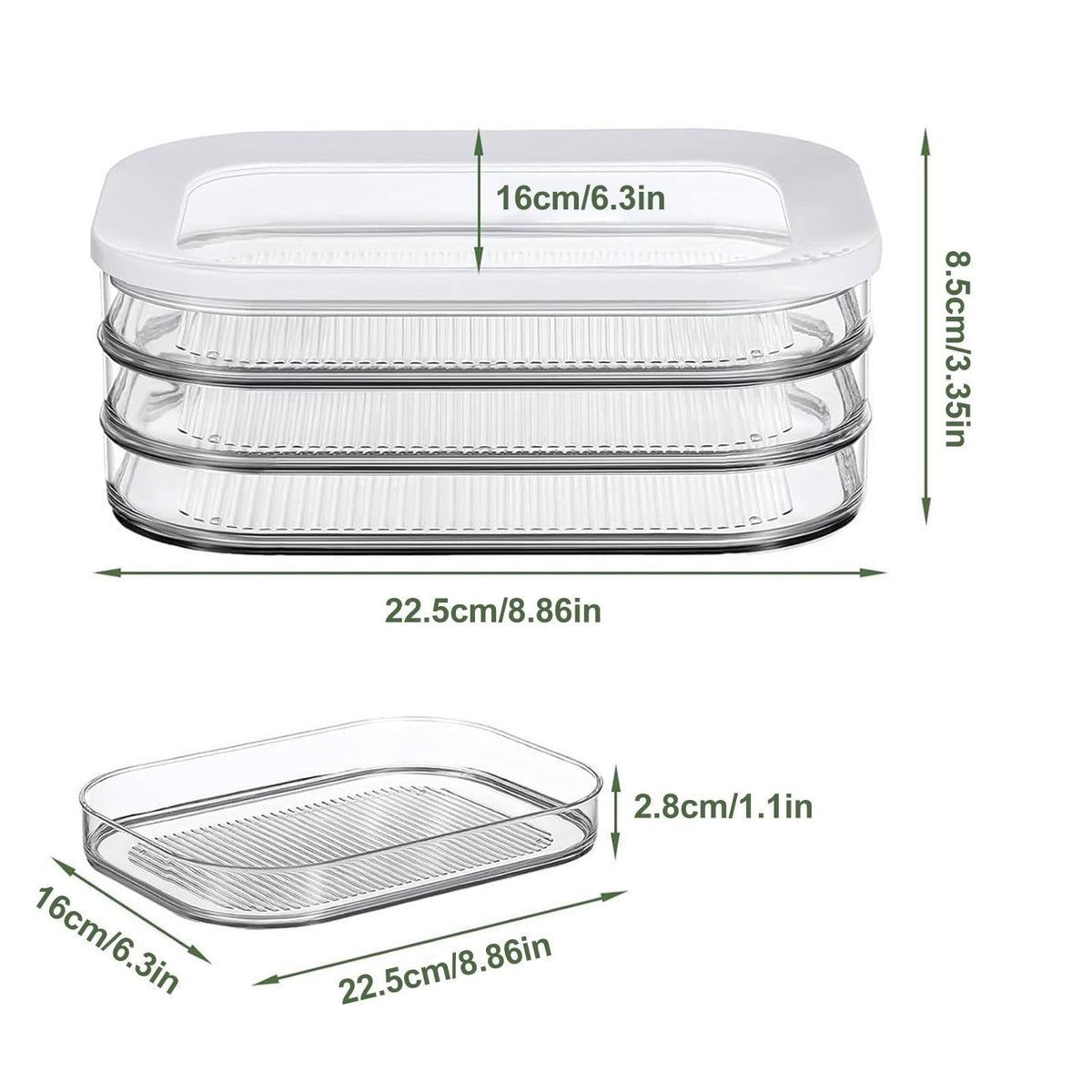 Stackable Deli Meat Storage Container