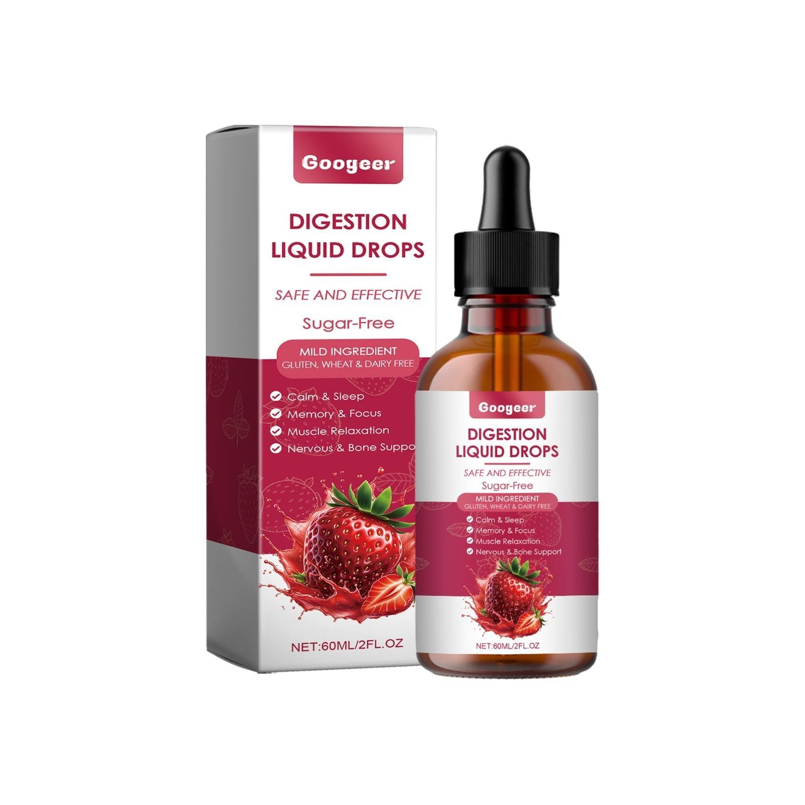Body Care Dietary Supplement, Boost Energy, Promote Digestion, Natural Herbal Formula ,60ml