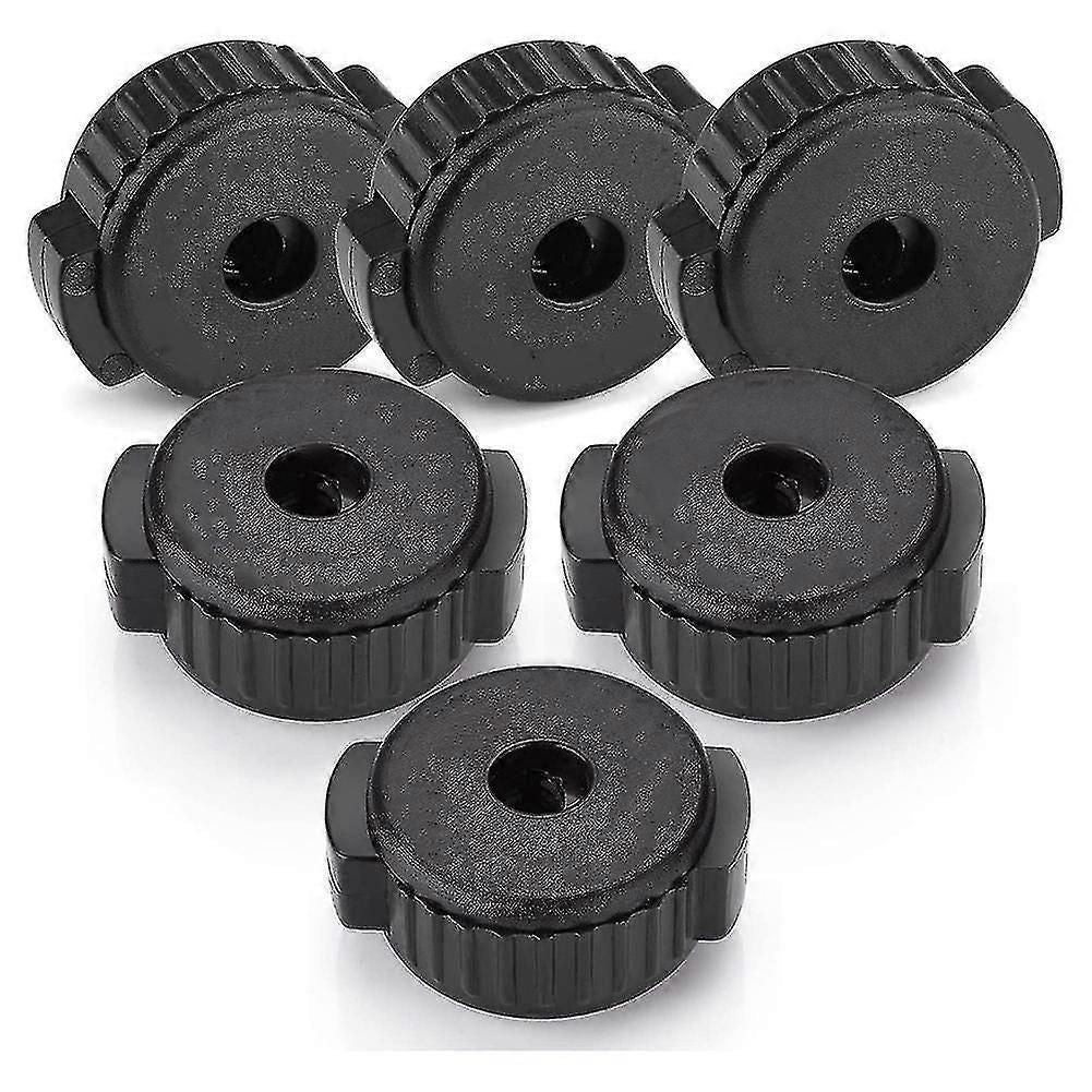 6 Pcs Plastic Cymbal Nuts,quick-set Cymbal Nut For Percussion Drum Kit,percussion Replacement Parts