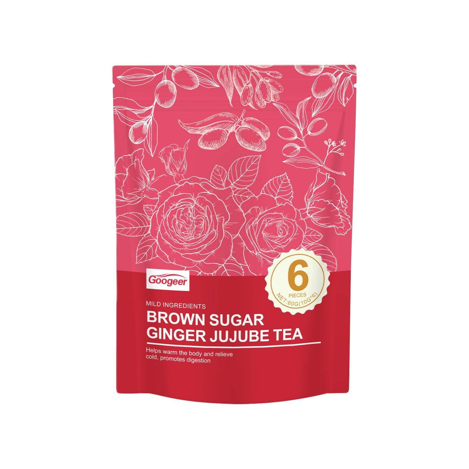 Brown Sugar Ginger Rose Tea Body Care, Relaxing Warmth, Natural Wellness ,60g