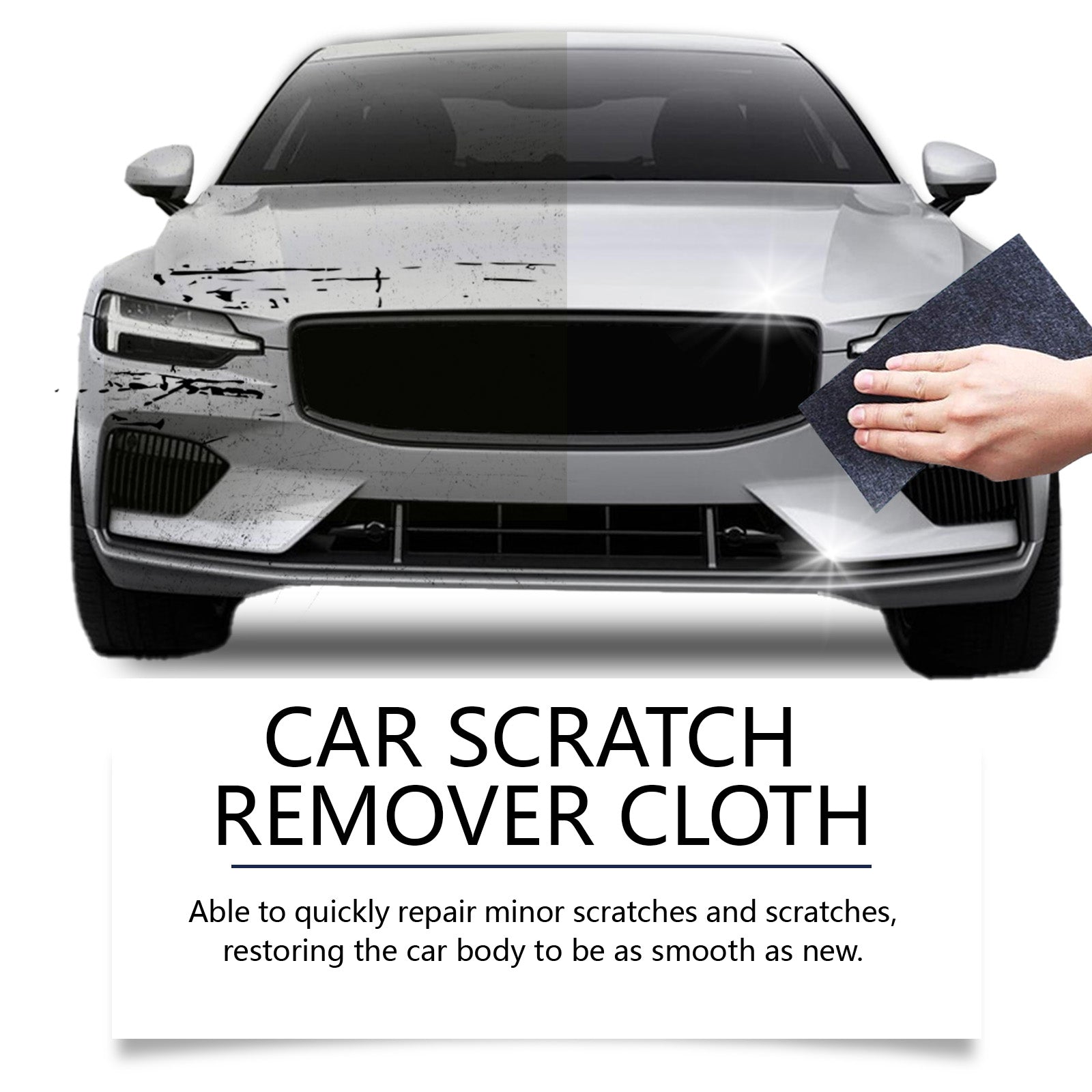 Car Scratch Repair Cloth, Car Cleaning, Water Stain Removal, Easy DIY Polishing ,12 pieces