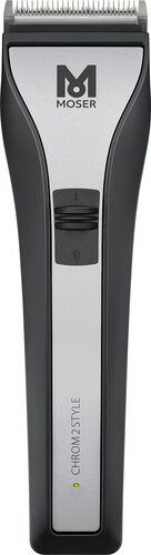 MOSER 1877-0150 Hair Clipper Chrom2Style Black-Silver 3 Pin