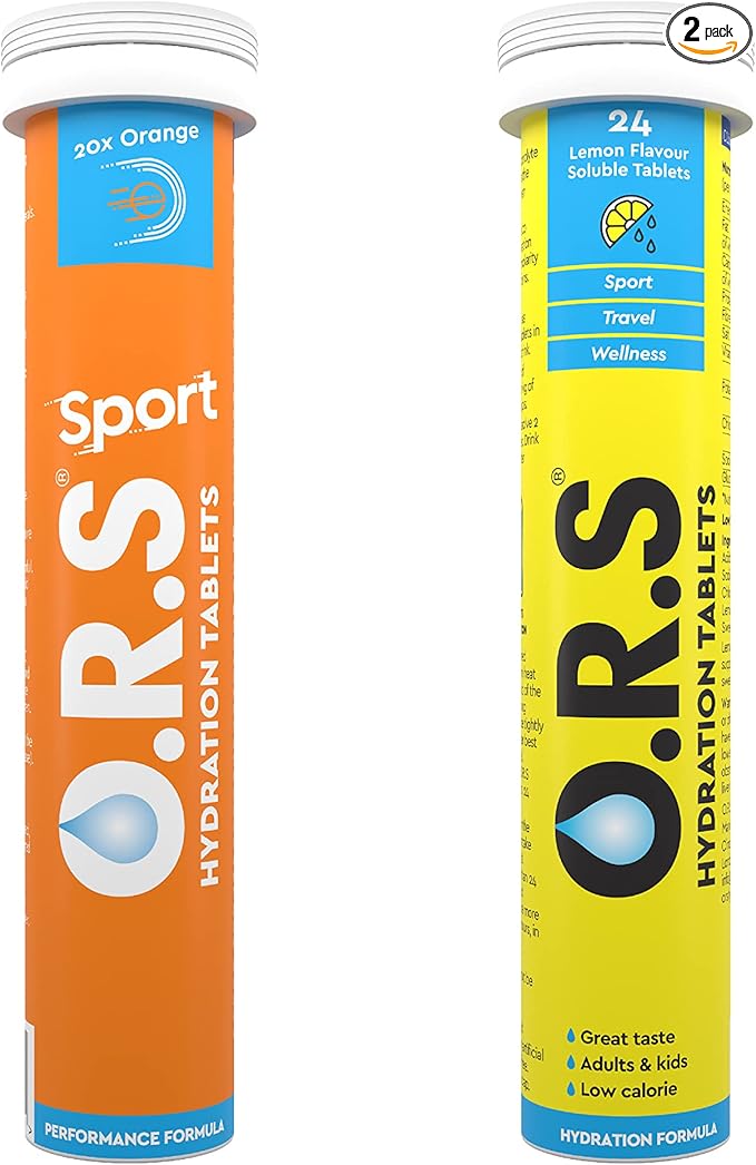 ORS O.R.S Sport و Originals Bundle | 1 أنبوب من Sport Orange + 1 أنبوب من Lemon