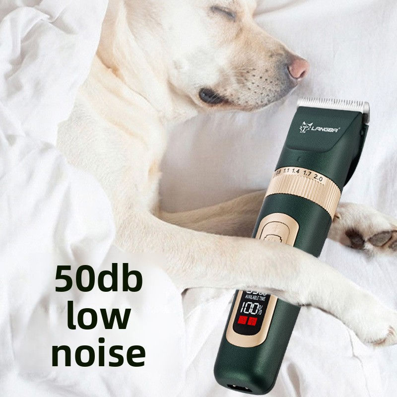USB Pet Hair Clipper with LCD Display