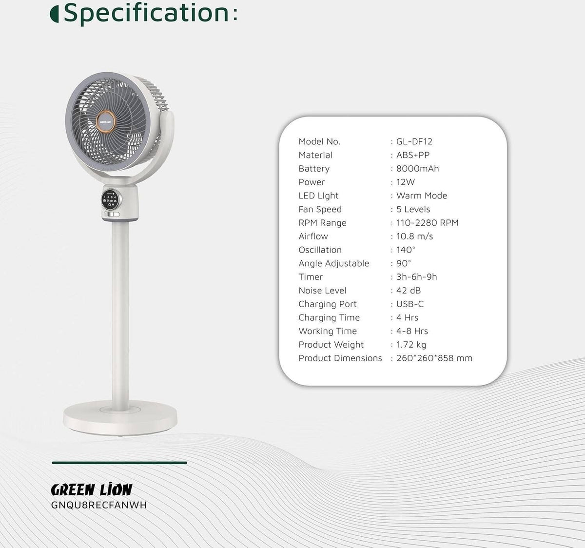 Rechargeable Flex Fan