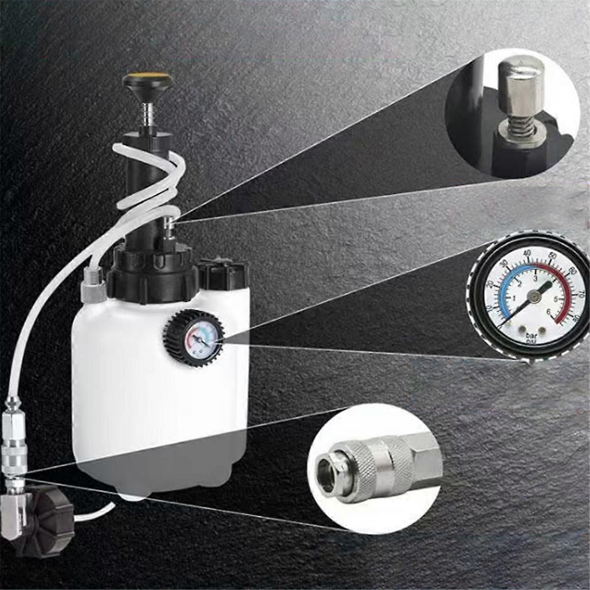 3L Brake Fluid Bleeder Kit With Pressure Gauge