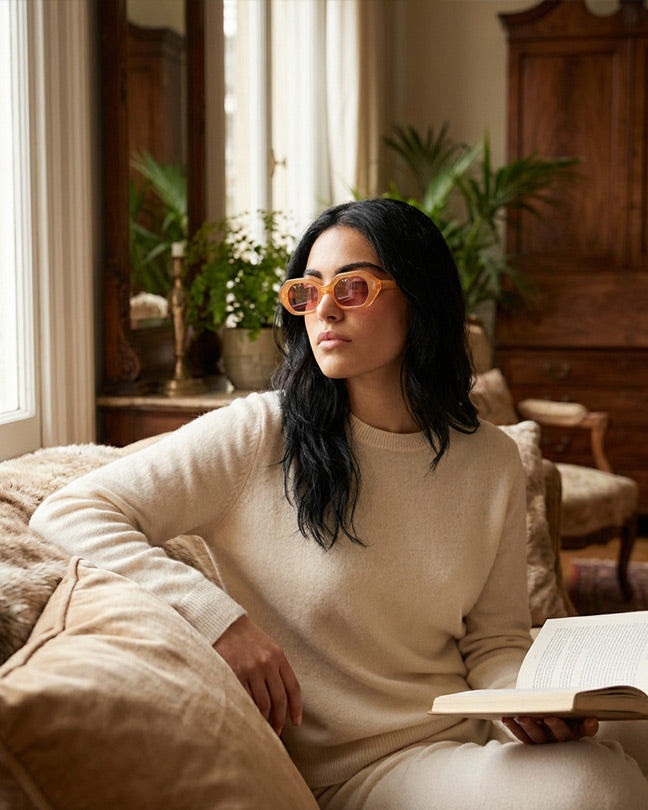 Urban Outfitters orange sunglasses