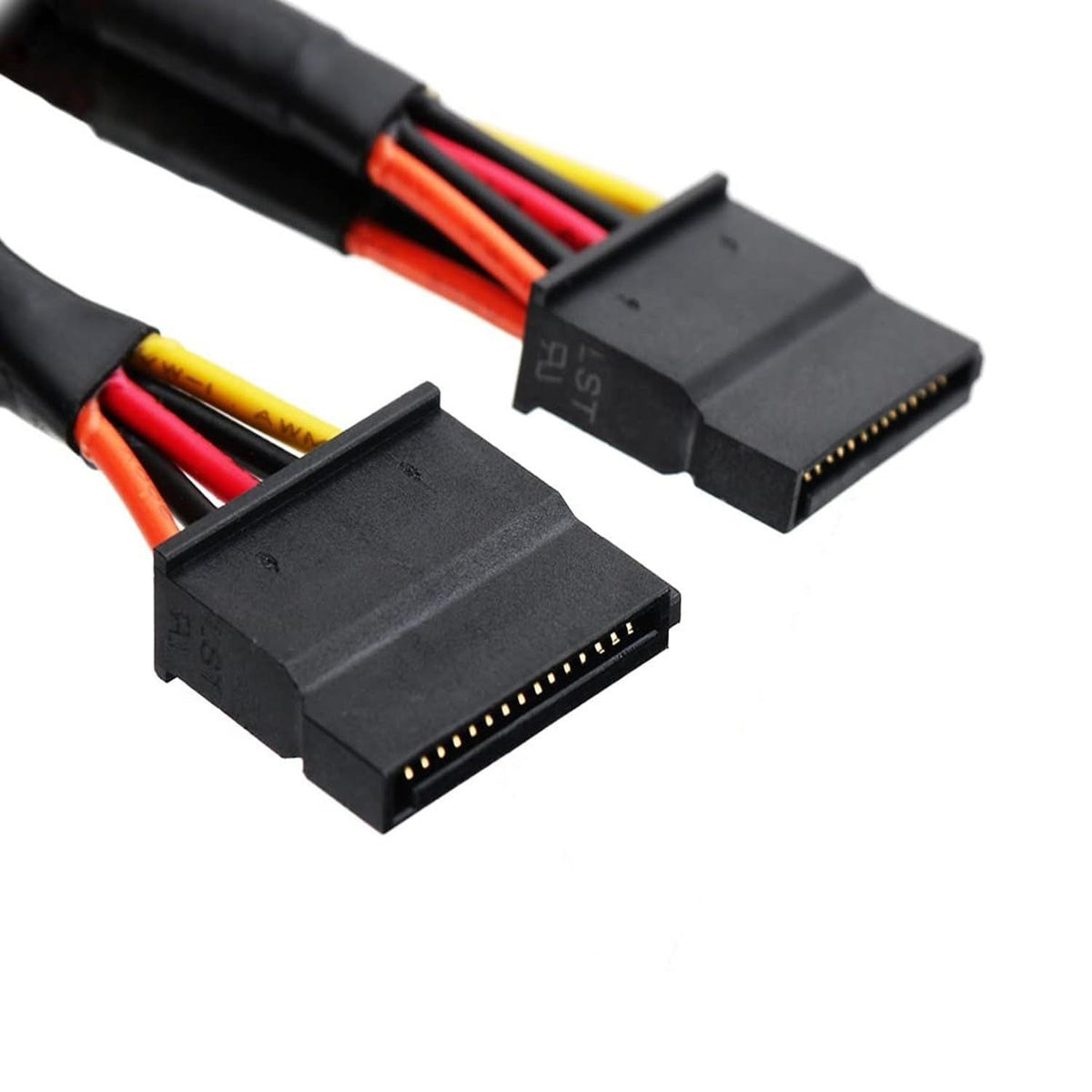 Mini 6Pin to 15Pin X2 SATA Power Cable Cord for Vostro 3650 3653 3655 Desktop Computer HDD SSD Expa