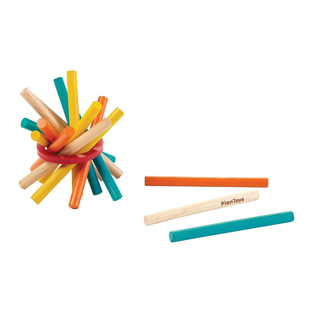 PlanToys Pick-Up Sticks — Wooden Classic Game