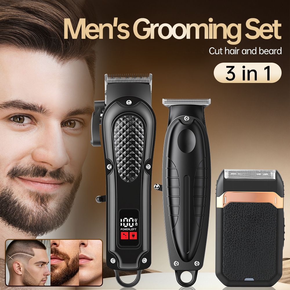 Rechargeable Hair Clipper Trimmer Kit