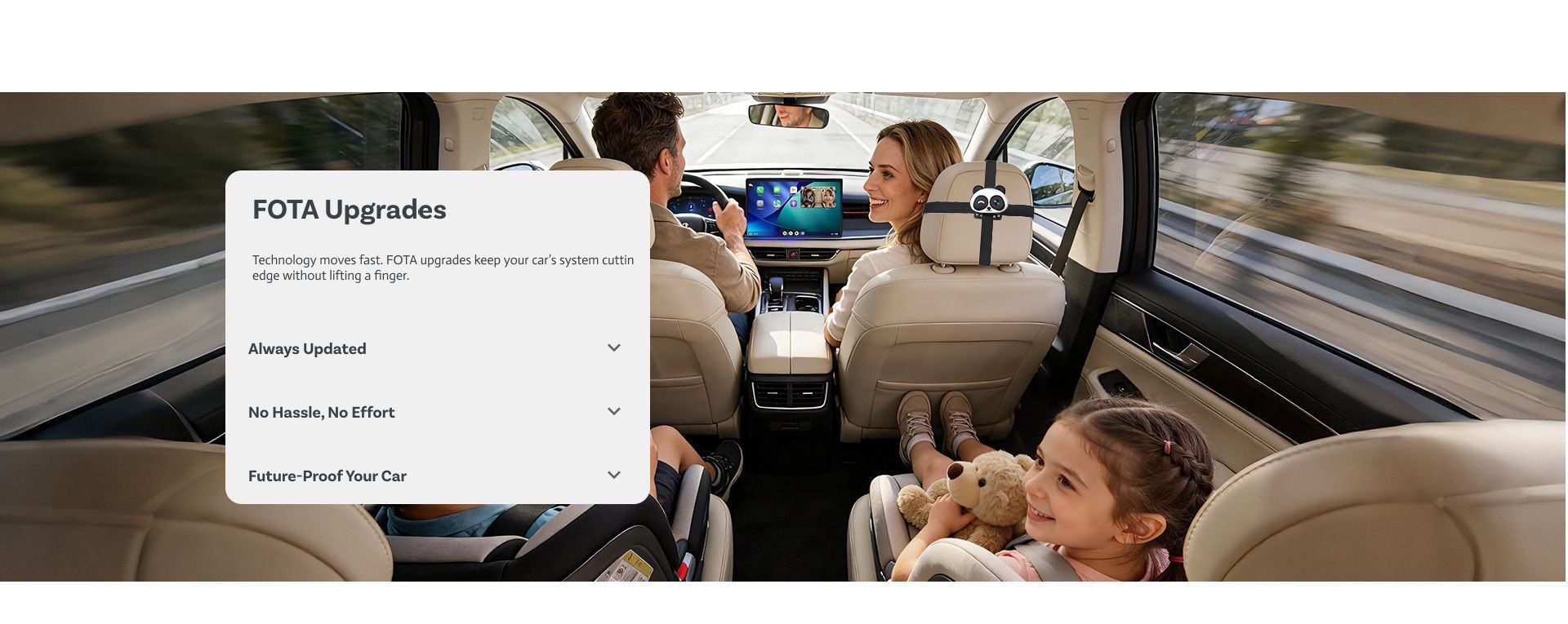 2-in-1 Wireless CarPlay Adapter & Car Baby Monitor Camera, 150° Wide-Angle Rear View Camera with Night Vision,