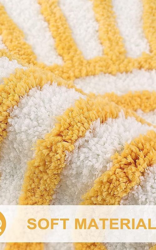 AIESY® Double Border Design Non-Slip Beautiful Runner Bath Mat