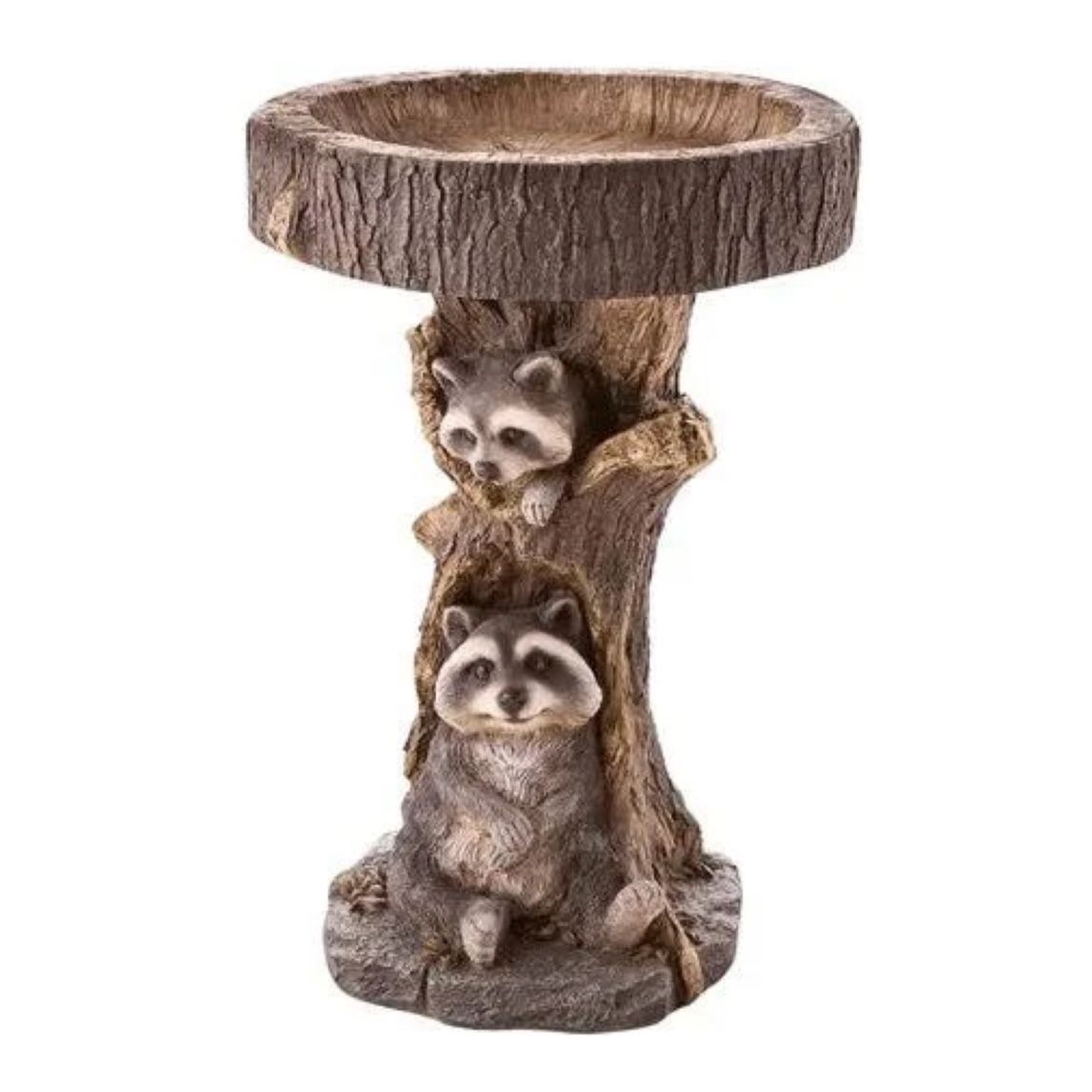 Bird Bath Feeders Bowl Garden Ornament Polyresin Handmade Decoration Outdoor