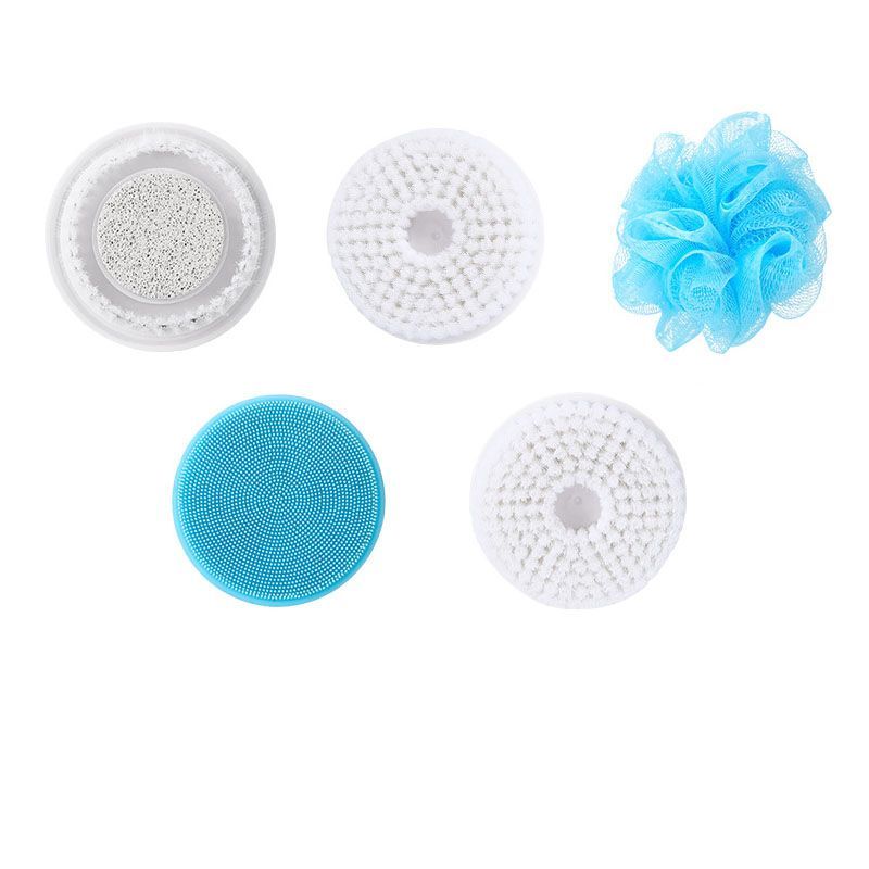 Electric Bath Brush Silicone Back Scrubber Rechargeable Shower Brush For Body Cleansing