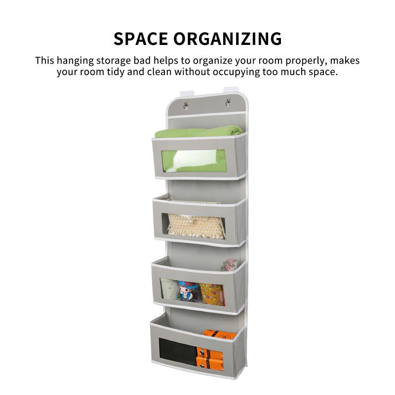 Door Hanging Organizer Wall Mount Storage Bag For Toy Cosmetic Underwear