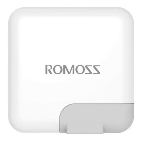 شاحن ROMOSS ICHARGER 12S مزدوج USB أبيض مع قابس بريطاني