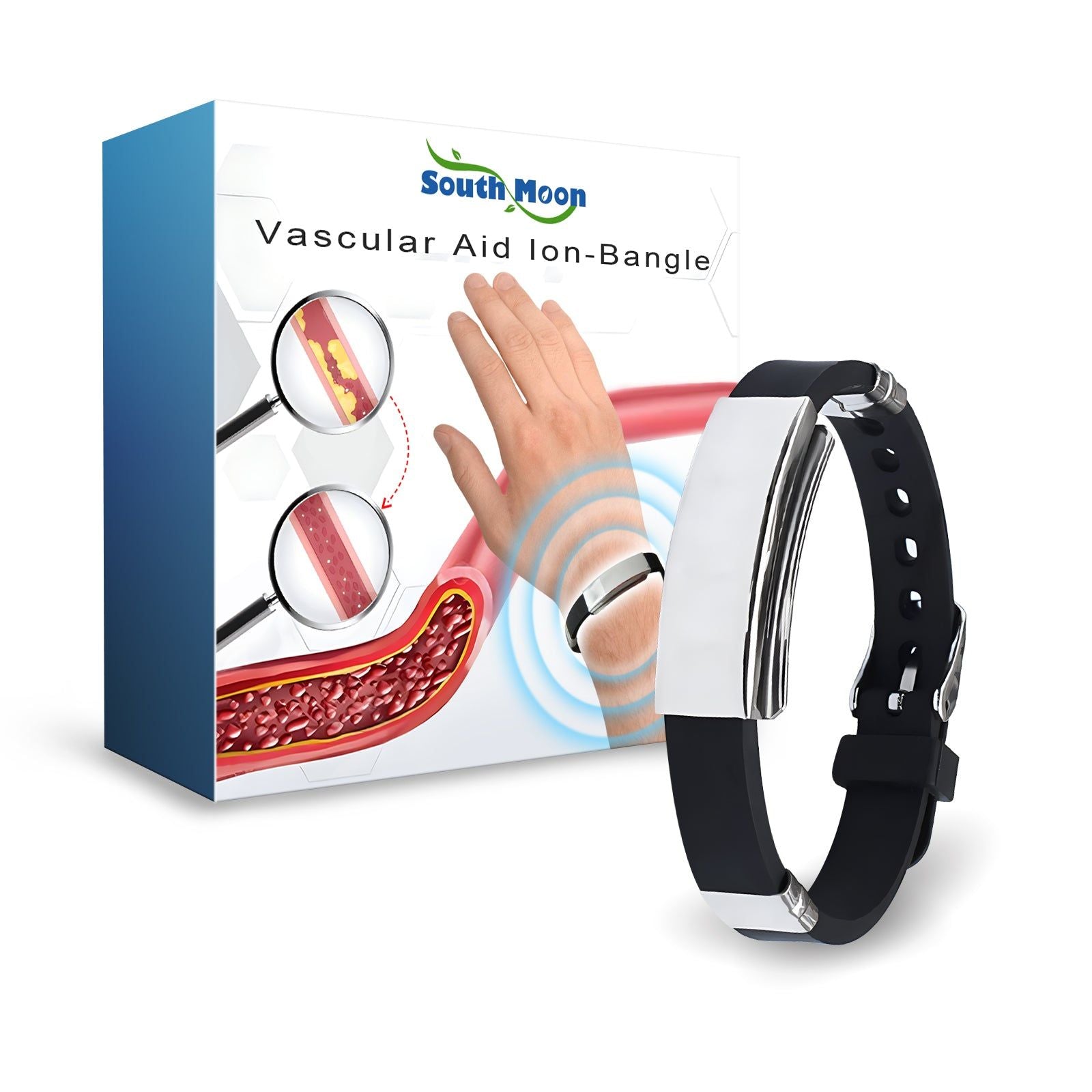 Boost Circulation with Ion Bracelet, Relieve Dizziness, Pain, and Discomfort ,1pcs