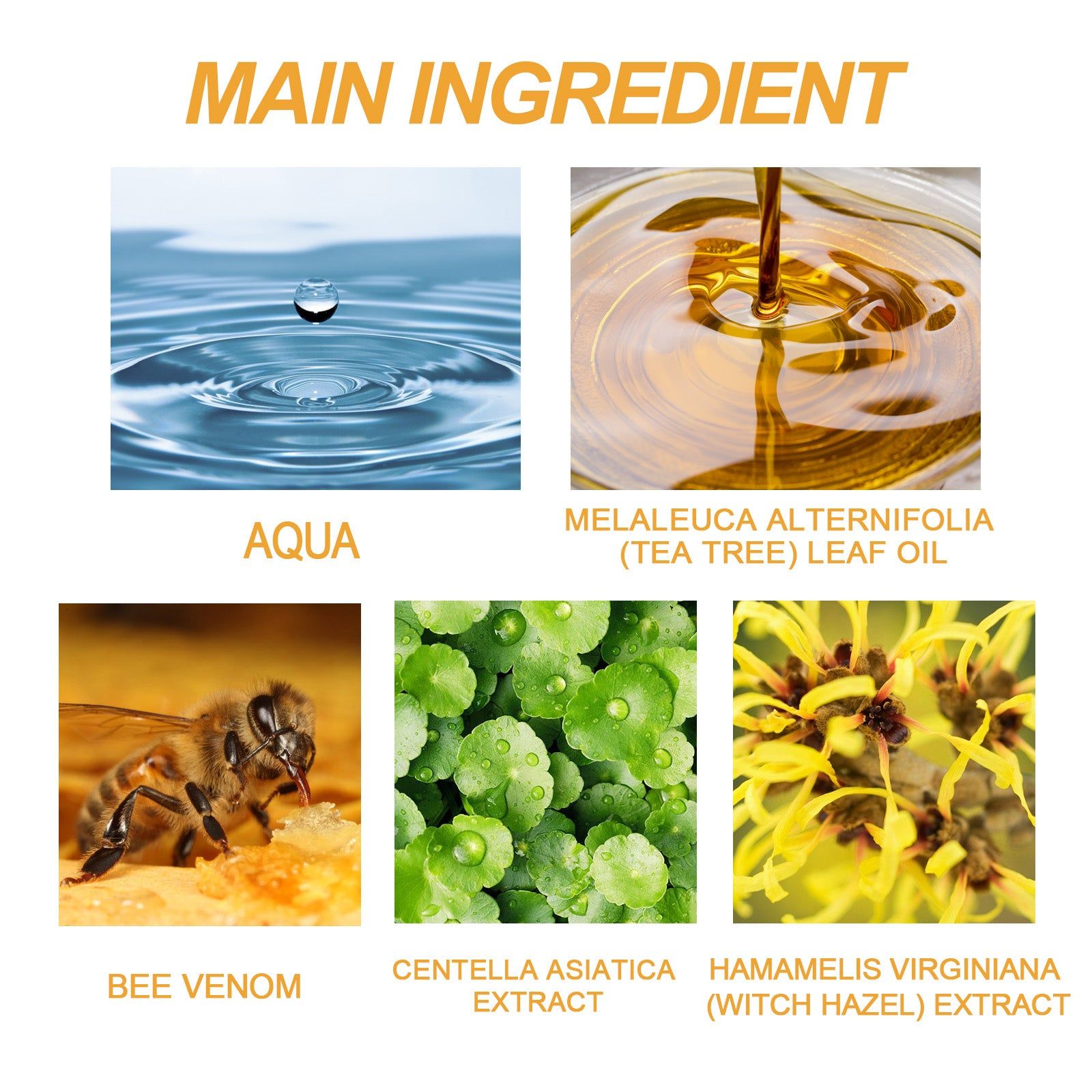Bee Venom Skin Care Gel, Natural Repair, Hydrating, Anti-Aging, Gentle Cleansing ,20g
