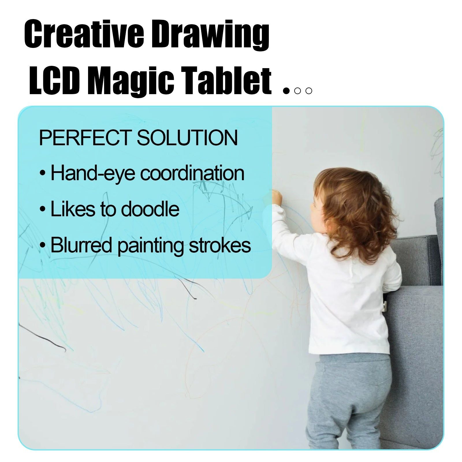 Creative Drawing LCD Writing Pad for Kids, STEM Toy, Art & Learning Gift ,1pcs