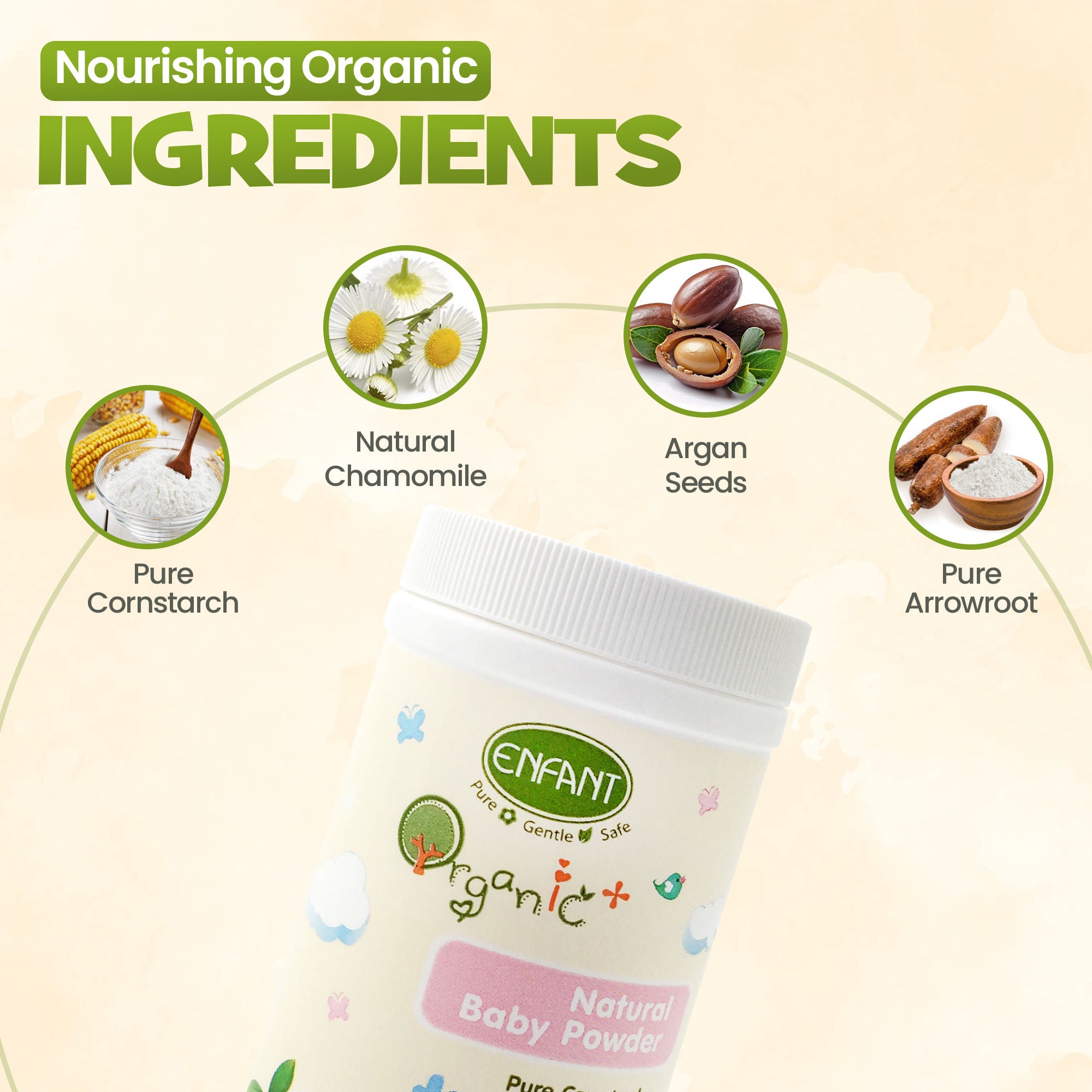 ENFANT Organic Plus Baby Powder