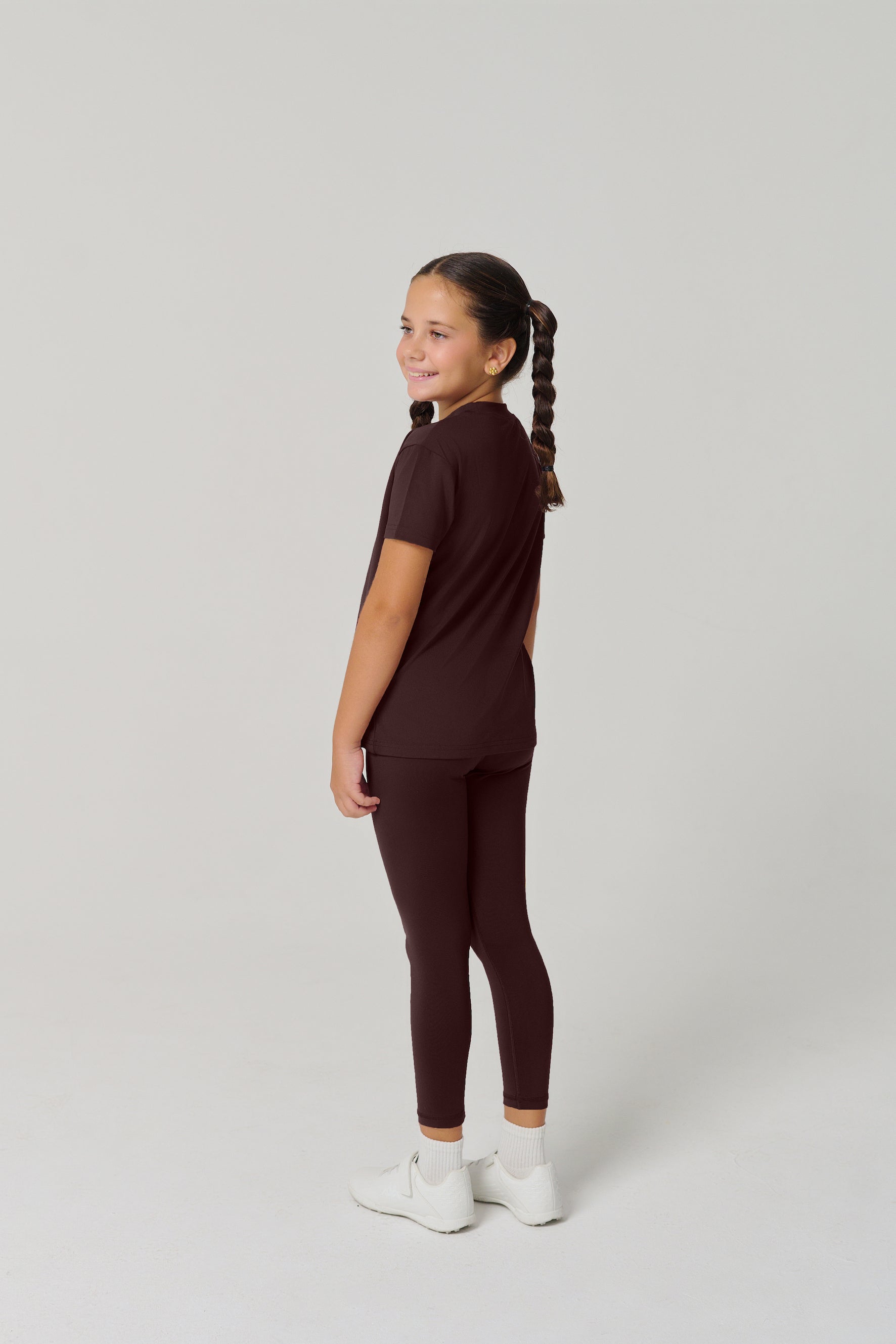 بنطال ضيق كلاسيكي للأطفال من MULU - بني