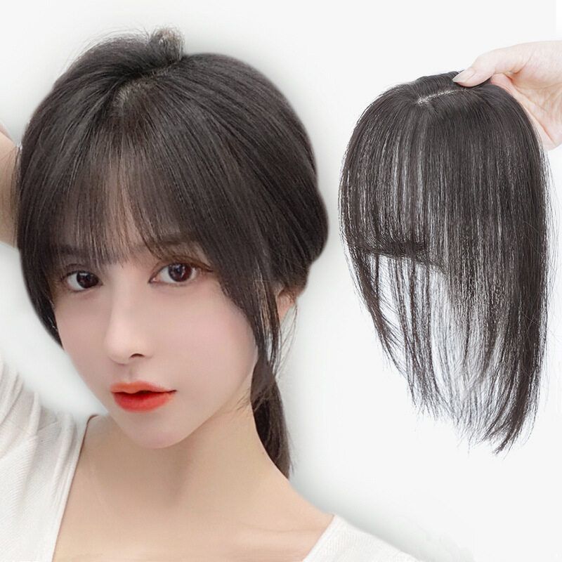 Natural 3D Air French Bangs Wig Piece Round Face Repairing Bangs Corrector