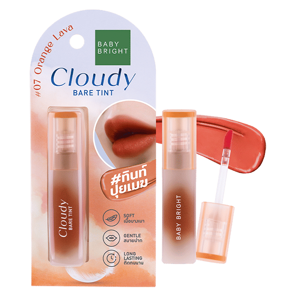 CLOUDY BARE TINT 2.6G BABY BRIGHT (M) #07 ORANGE LAVA