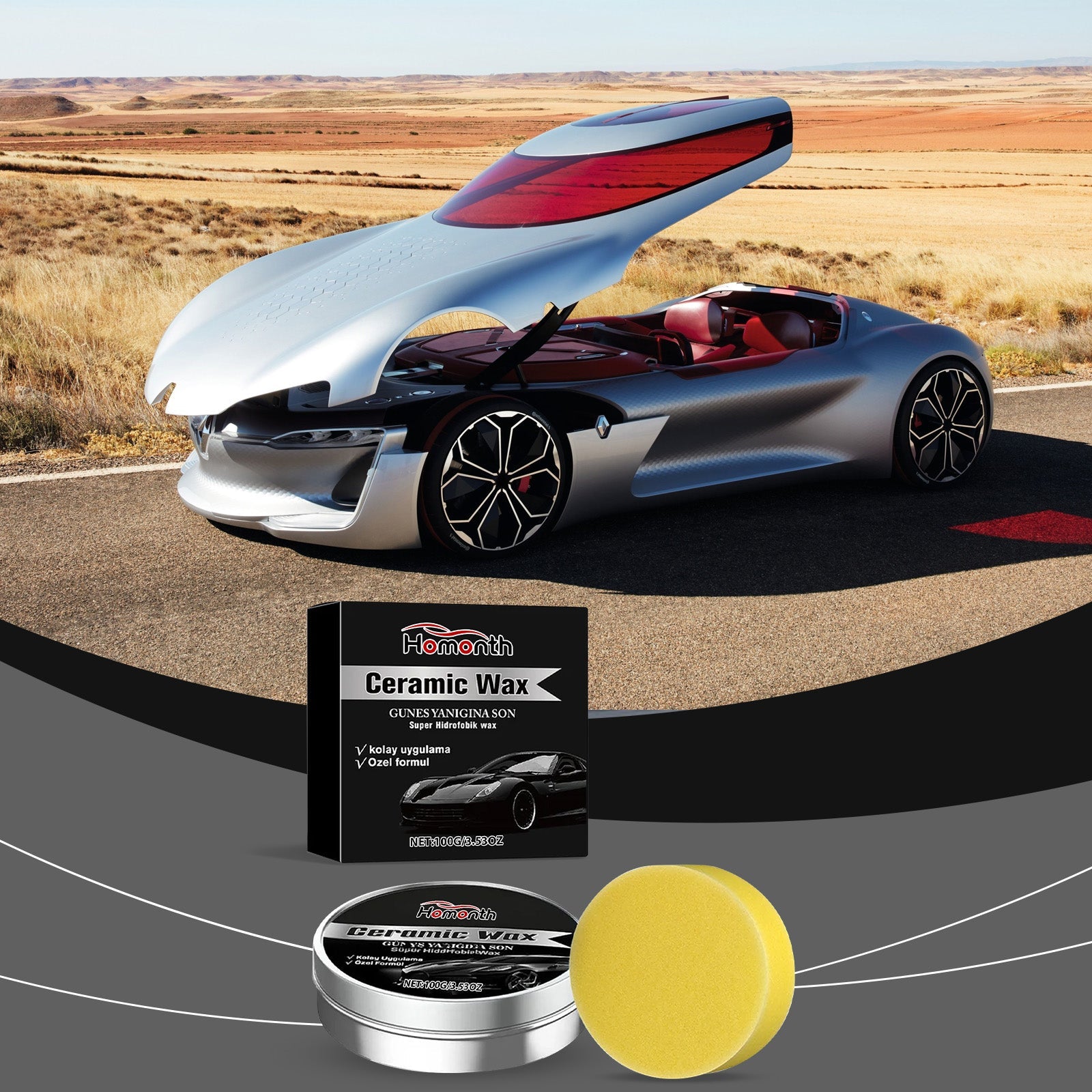 Car Care Wax, Scratch Repair, Paint Protection, Easy Polishing, Shine Boost ,1 set