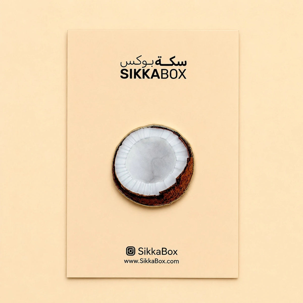 Coconut Metal Sticker