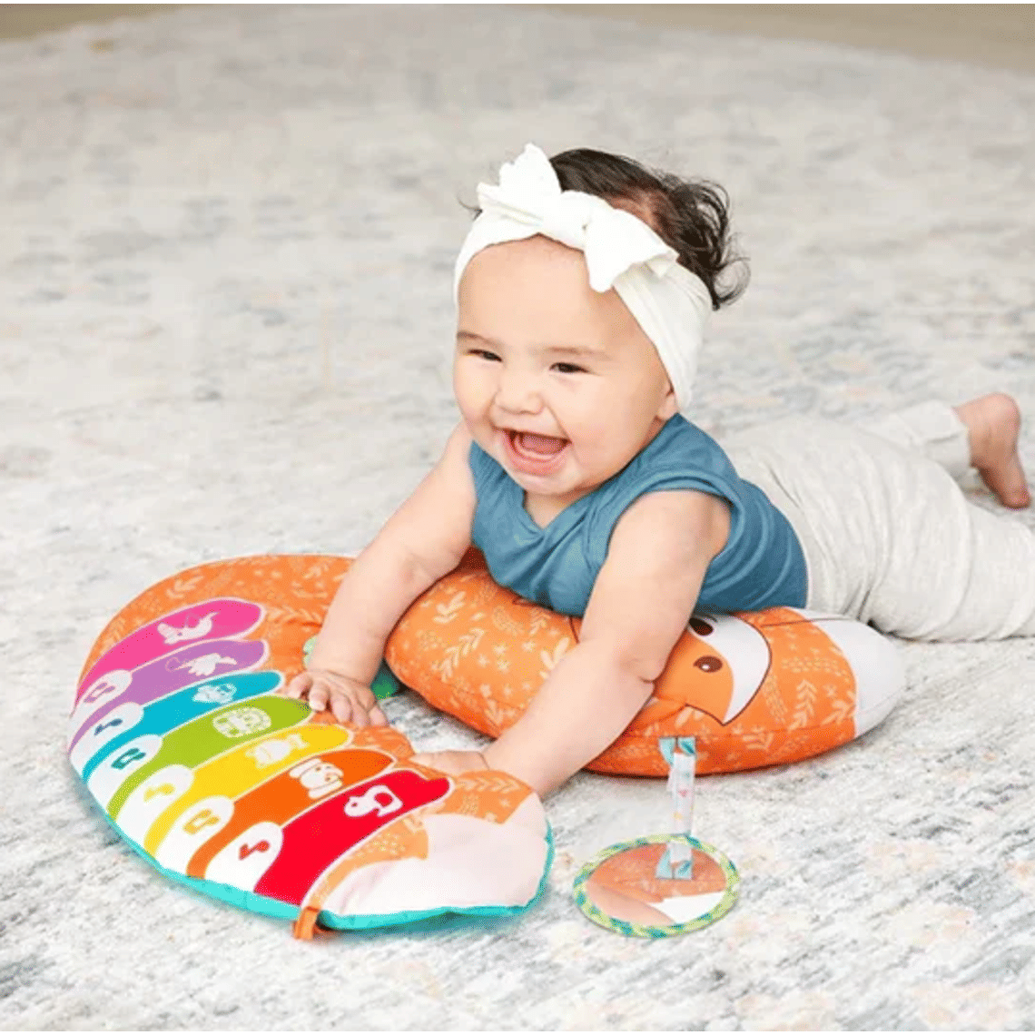 Infantino 3-in-1 Tummy Time Piano Fox