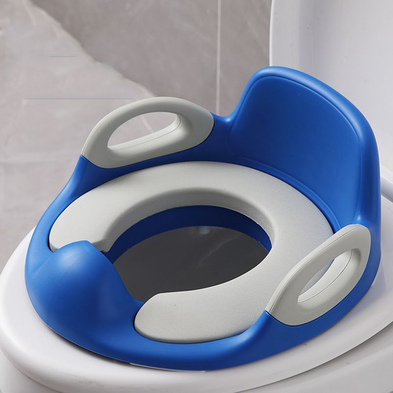 Potty Training Seat Toddler Toilet Seat With Soft PU Cushion Safe Handles