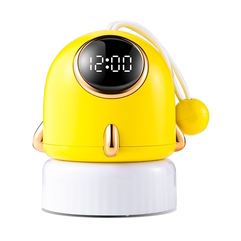 Night Light Projector Handheld Rocket Alarm Clock Timer Portable Home Decor Gift