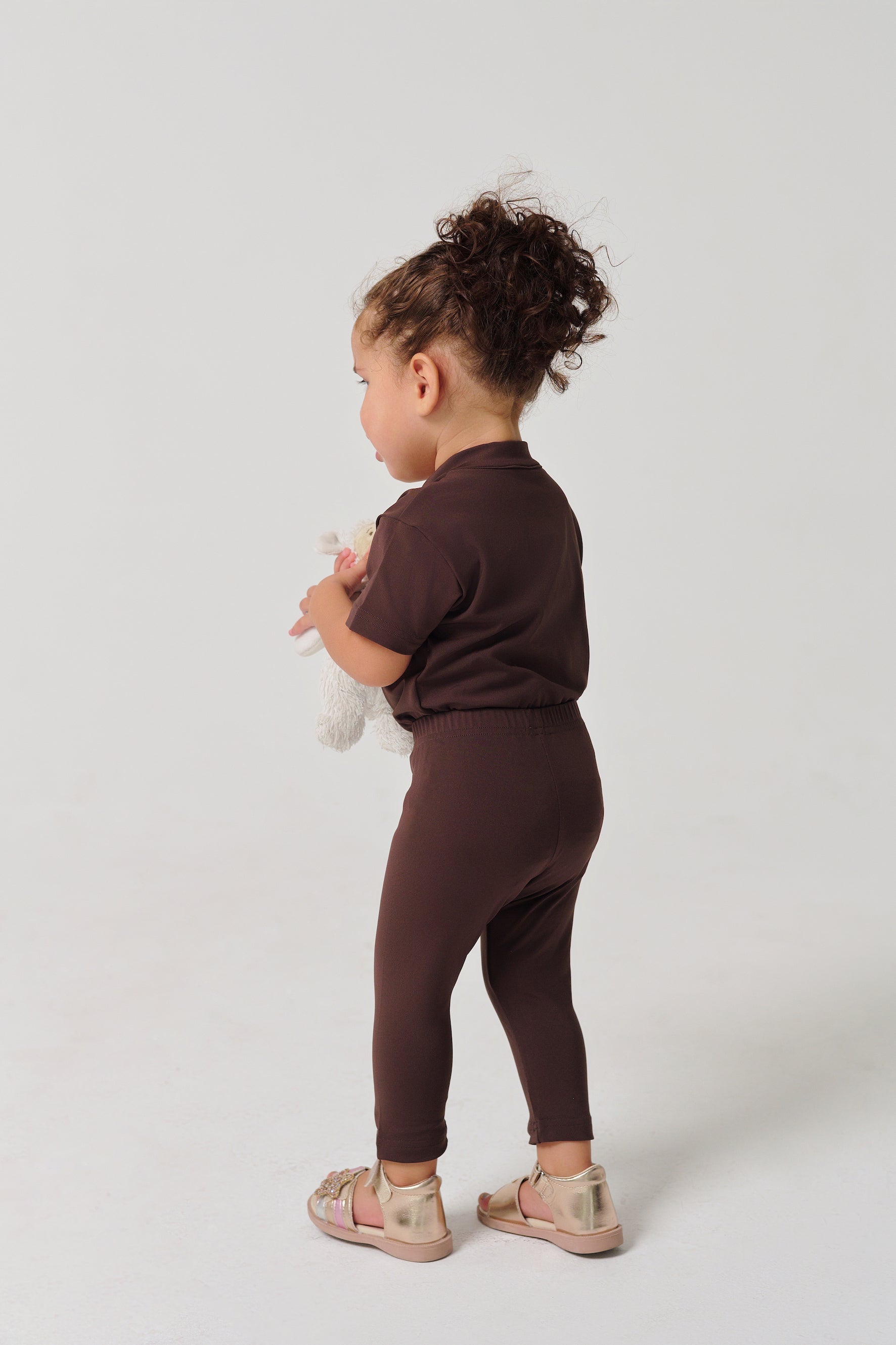 بدلة رومبر كلاسيكية للأطفال من ماركة MULU - بنية